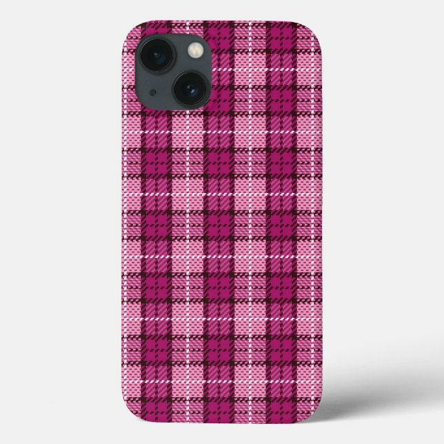 Pixel Avod_Magenta-Black Case-Mate iPhone Hülle (Rückseite)