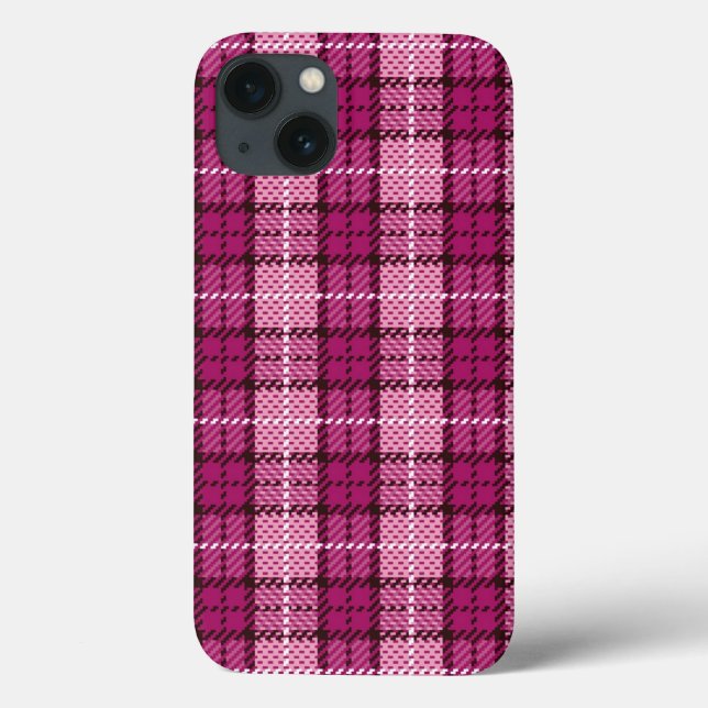 Pixel Avod_Magenta-Black Case-Mate iPhone Hülle (Rückseite)