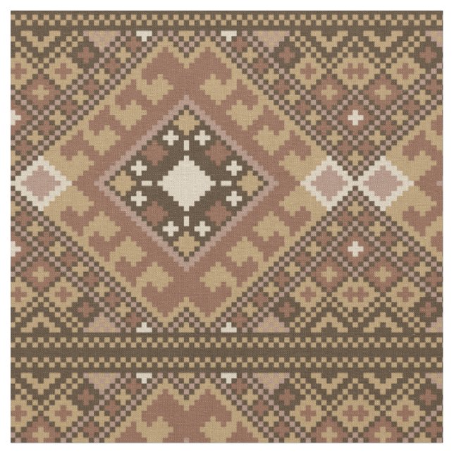 Pixel-Aztec-Muster Stoff (Nahaufnahme)