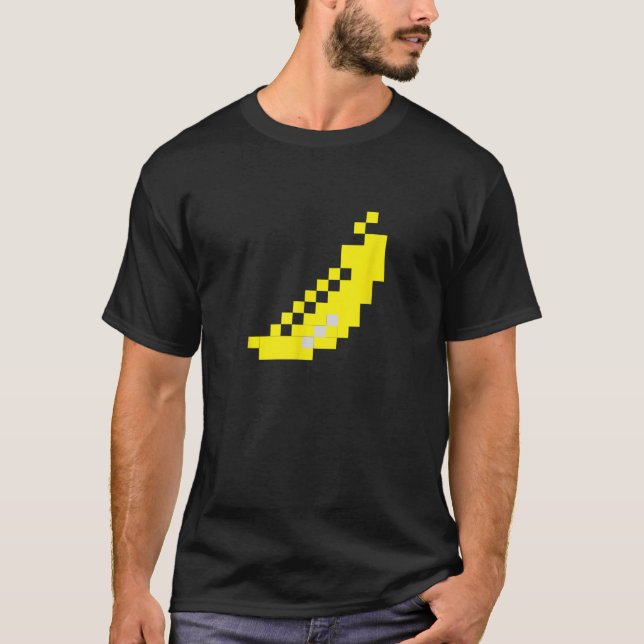 Pixel Banana 80er Videospiel Halloween Group Costu T-Shirt (Vorderseite)