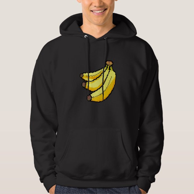 Pixel Banane Hoodie (Vorderseite)