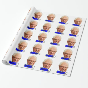 Pixel Bernie Sanders - PROGRESS Geschenkpapier