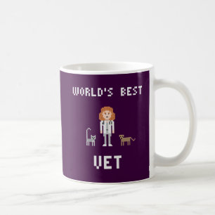 Pixel-beste weibliche Tierarzt-Tasse Tasse