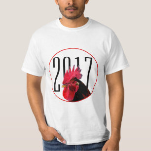 Pixel-Bild von Rooster Chinese New Year 2017 T-Shirt