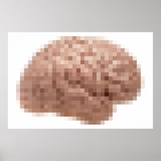 Pixel Brain Poster