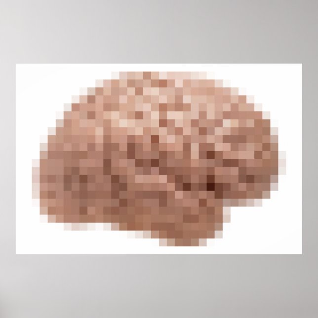 Pixel Brain Poster (Vorne)