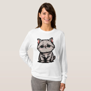 Pixel British Shorthair Charm T-Shirt