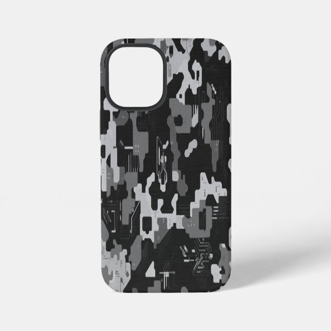 Pixel Camo Stealth iPhone Hülle (Rückseite)