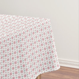 Pixel Christmas Snowflakes Tablecloth Tischdecke