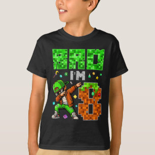 Pixel Dab Gamer Style Geburtstagsgeschenk für Jung T-Shirt