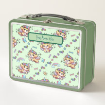 Pixel der Puppicorn Lunchbox grün