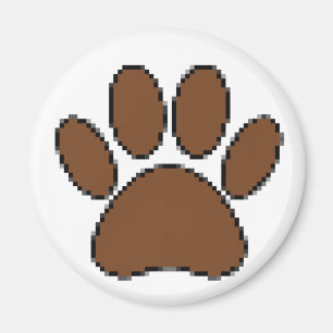 Pixel Dog PW Print Magnet