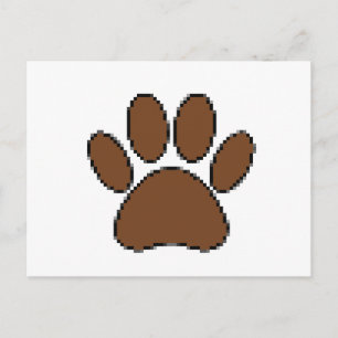 Pixel Dog PW Print Postkarte