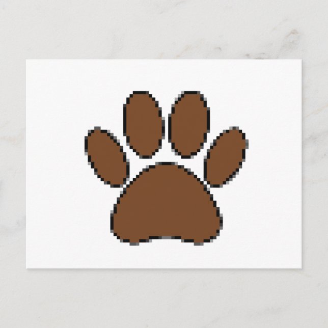 Pixel Dog PW Print Postkarte (Vorderseite)