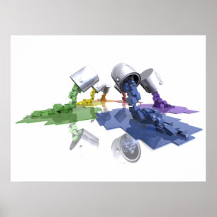 Pixel Farbe - Poster