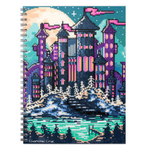 Pixel farbige Burg
