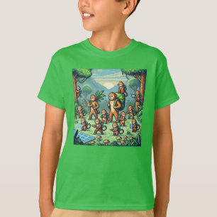 Pixel Friends: Waldschutz (Affen) #05 T-Shirt