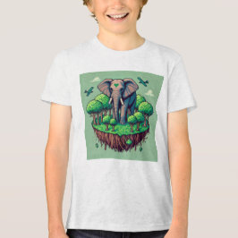 Pixel Friends: Waldschutz (Elefant) #01 Tri-Blend Shirt