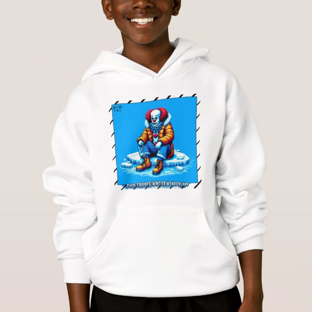 Pixel Friends: Winter Wonderland #2 (Pixel Clown) Hoodie (Vorderseite)