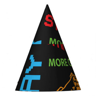 Pixel Game Style: Abstrakt nahtlos. Partyhütchen