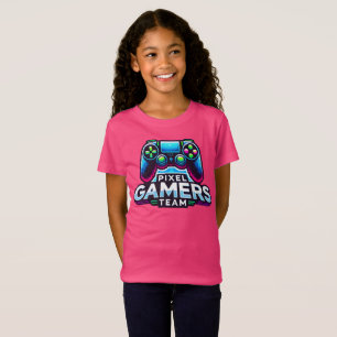 Pixel Gamers Team - Neon Princess Gaming T-Shirt