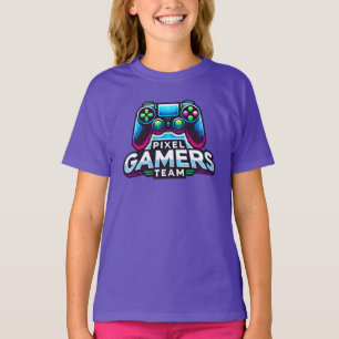 Pixel Gamers Team - Play, Level Up, Repeat T-Shirt
