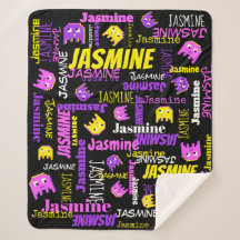 Pixel Gaming rosa gelbe schwarze Mädchenname