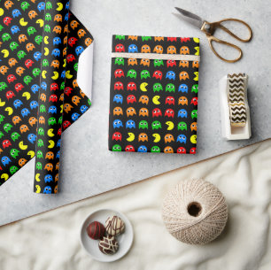 Pixel-Geist-Arcade-Spieler-Geburtstagsdesign Geschenkpapier