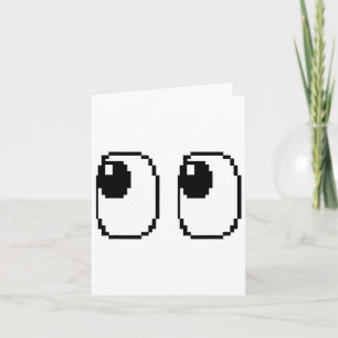 Pixel-Geister-Augen-Halloween-Spiel-Gruppenkostüm Karte
