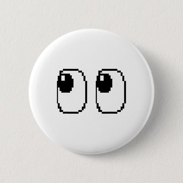 Pixel Ghost Eyes Halloween Game Group-Kostüm Button (Vorderseite)