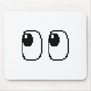 Pixel Ghost Eyes Halloween Game Group-Kostüm Mousepad