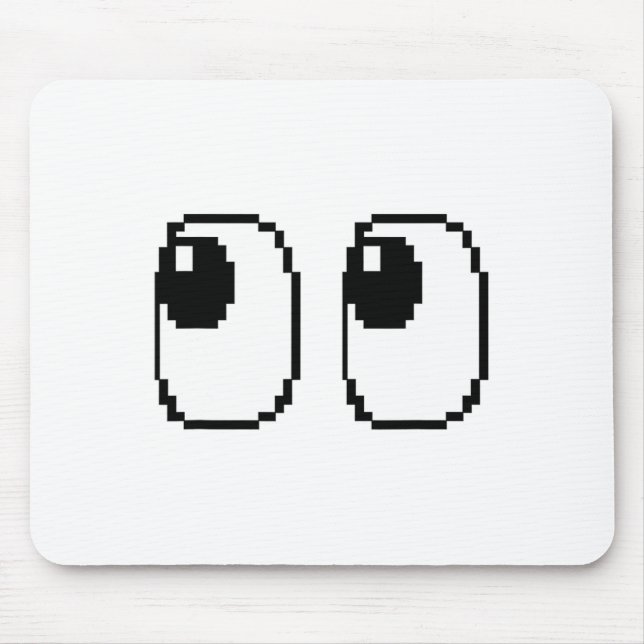 Pixel Ghost Eyes Halloween Game Group-Kostüm Mousepad (Vorne)