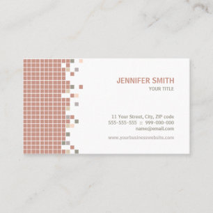 Pixel-Gitter macht kreative Visitenkarte in