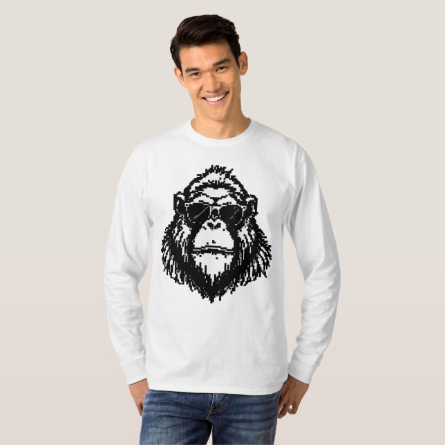 Pixel Gorilla T-Shirt (Vorne ganz)