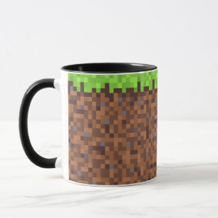 Pixel-Gras-Gamer-Geburtstag  Tasse