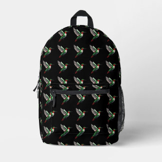 Pixel grün bedruckter rucksack