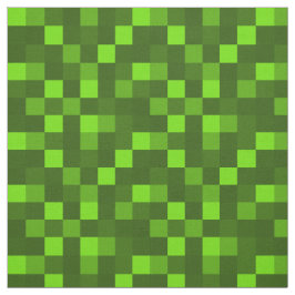 Pixel grün hellgrün Würfel Quadrate Karomuster Stoff