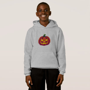 Pixel Halloween Pumpkin - Retro-8-Bit-Spooky-Desig Hoodie