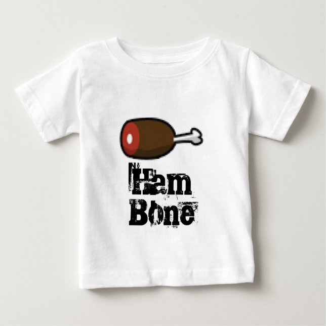 Pixel Hambone Ham Art Baby T-shirt (Vorderseite)