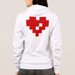 Pixel Heart 8 Bit-Liebe Hoodie
