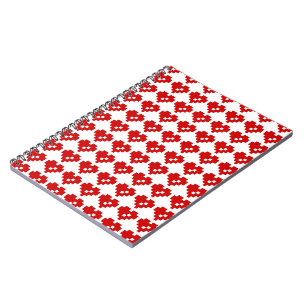 Pixel Heart 8 Bit-Liebe Notizblock