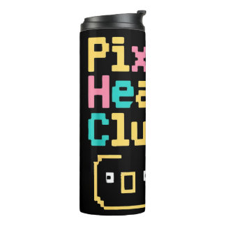Pixel Heart Club: Retro-Liebes-Pixel-Art für Gamer Thermosbecher