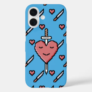 Pixel Heartbreaker - Lächeln Sie durch iPhone 16 Hülle