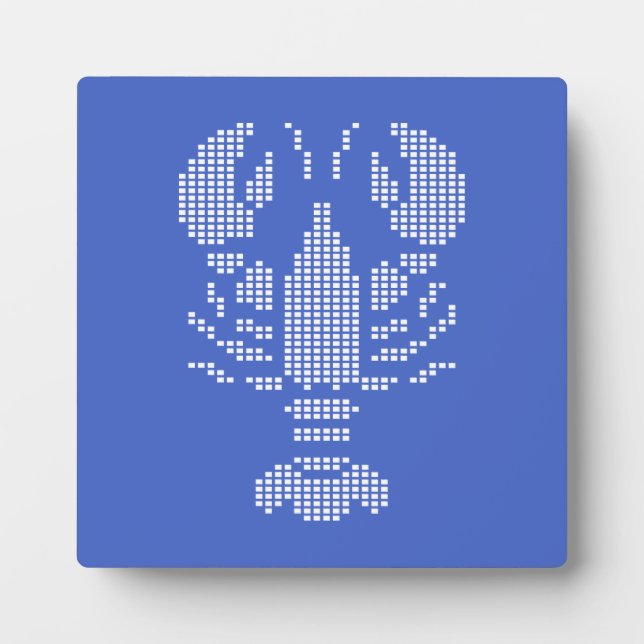 Pixel-Hummer-Emblem-Mosaik Fotoplatte (Vorderseite)
