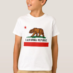 Pixel-Kalifornien-Republik T-Shirt