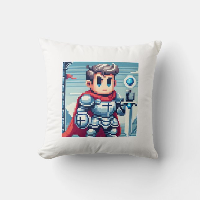 Pixel Knight Kissen (Vorderseite)