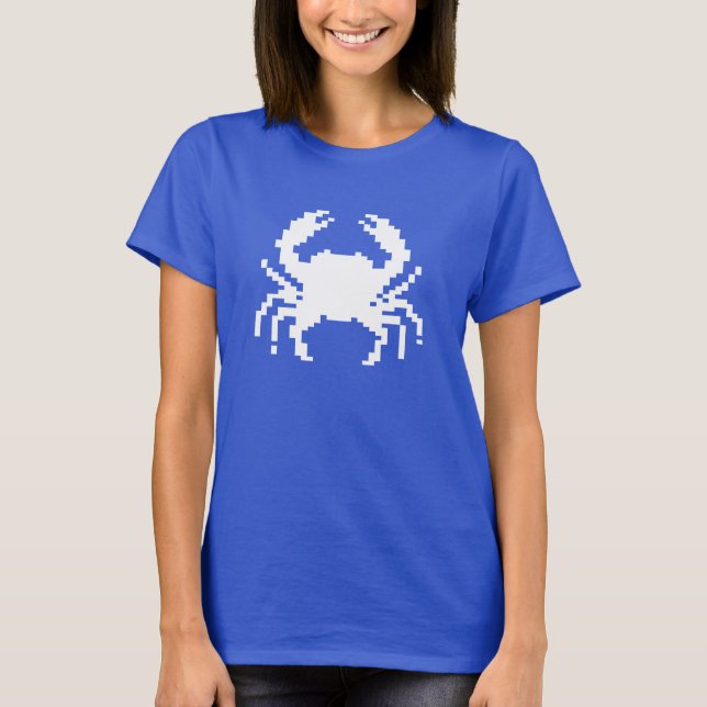 Pixel-Krebs-Design T-Shirt (Vorderseite)