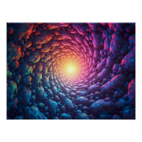 Pixel Kunst als " Licht am Ende des Tunnels"