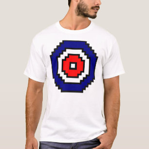 Pixel-Kunst-kräuselnziel T-Shirt