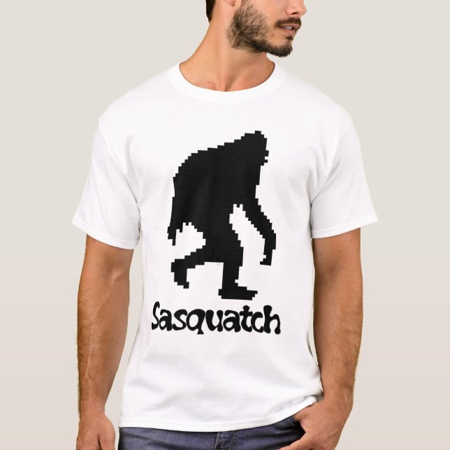 Pixel-Kunst Sasquatch T-Shirt (Vorderseite)